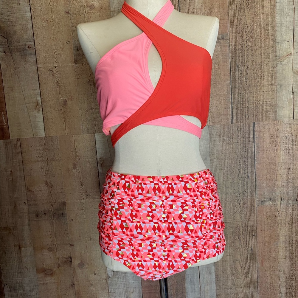 Aerie Gold Shimmer Bikini Bottom